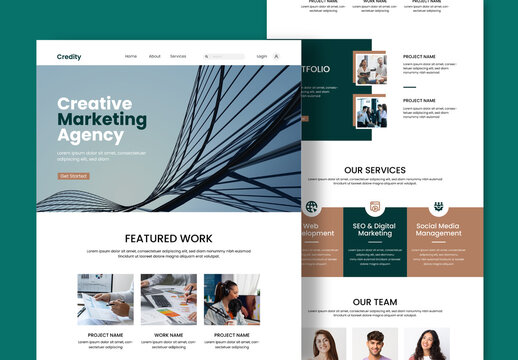 Website Landing Page Design Template