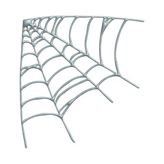 3d spiderweb clipart Halloween decoration for print, web, design, decor, logo