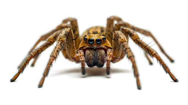 A spider is standing 