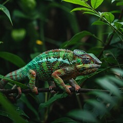 The Panther Chameleon &ndash; A Color-Changing Masterpiece, Blending Seamlessly Into Its Tropical Surroundings