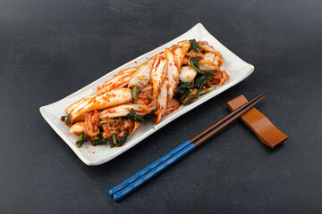 Korean traditional food cabbage kimchi.
