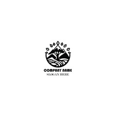 Fototapeta premium Eco-Friendly Nature Logo Design for Sustainability