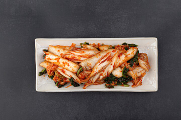 Korean traditional food cabbage kimchi.