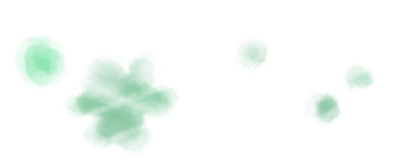 緑の滲む花のようなテクスチャー背景イラスト