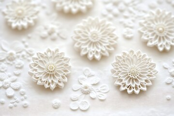Delicate White Floral Designs