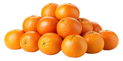 Fresh Ripe Oranges Piled Up &ndash; High-Quality PNG Image on Transparent Background