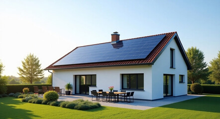 solar power plant on a private house