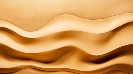 Obraz premium Abstract Golden Waves Textured Background of Smooth Undulating Curves