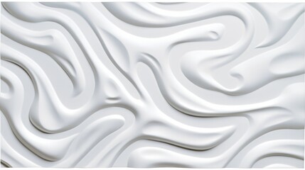 Fototapeta premium Abstract White Swirl Pattern Texture - 3D Relief Wall Panel Design