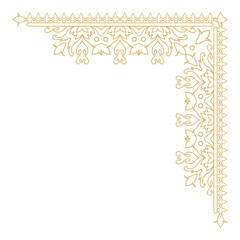 Vintage ornamental corner and frame design.
