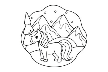 Magical Unicorn Christmas Coloring Book – Festive Holiday Fun for Kids & Adults
