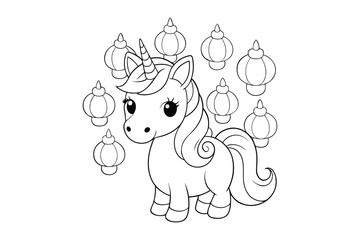 Magical Unicorn Christmas Coloring Book – Festive Holiday Fun for Kids & Adults
