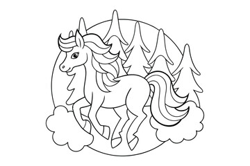 Magical Unicorn Christmas Coloring Book – Festive Holiday Fun for Kids & Adults
