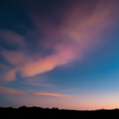 Obraz premium sunset in the mountains