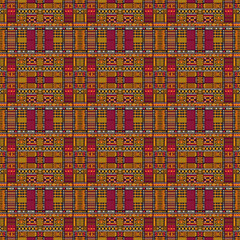 Kente Pattern is a traditional Ghanaian textile pattern, known for its bold, vibrant colors and symbolic geometric designs. Originally woven by the Ashanti and Ewe people, Kente patterns convey messag