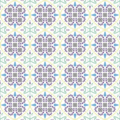 vector seamless pattern with flowers