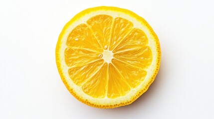 Fresh lemon slice, studio shot, food photography, close-up