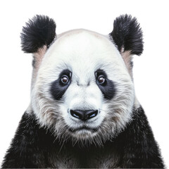 Obraz premium Panda white background