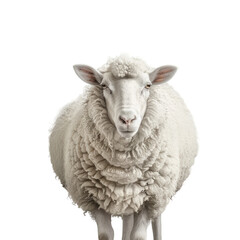 Obraz premium Sheep white background