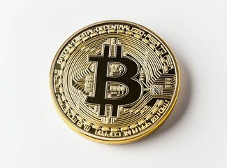 Golden Bitcoin Cryptocurrency Coin (4)