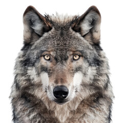 Fototapeta premium Wolf white background