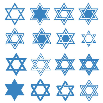 Star of Israel Vector Design Art Sticker