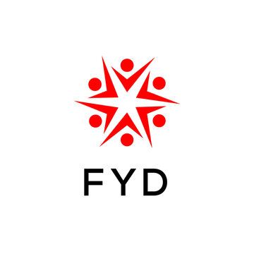 FYD creative minimalist letter logo.