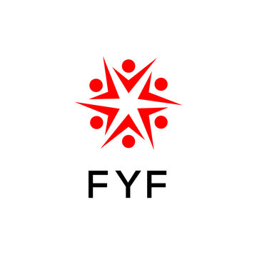 FYF creative minimalist letter logo.