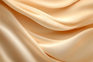 Fototapeta premium Beige Fabric Drape Texture Close-up
