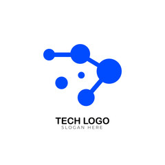 Molecule concept logo design. connection technology symbol icon vector and Technology, Simple Illustration Template Design