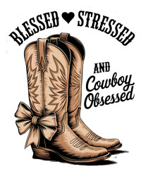 Western Easter Mothers Day Cowgirl Png Design