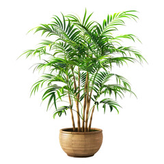Obraz premium Houseplant bamboo no background