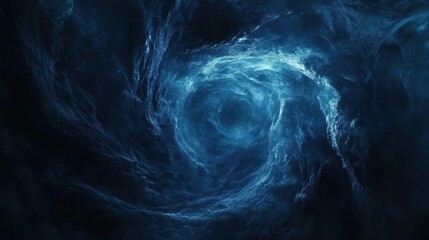Obraz premium Abstract swirling vortex in dark space. Possible background use