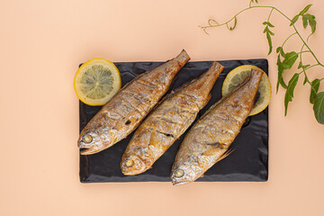 Korean food Grill croaker, yellow corvina