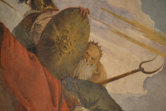 Milano,Palazzo Clerici,la volta affrescata dal Tiepolo