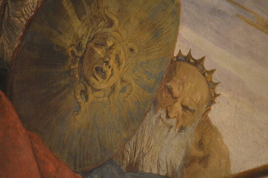 Milano,Palazzo Clerici,la volta affrescata dal Tiepolo