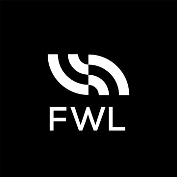 FWL creative minimalist letter logo.