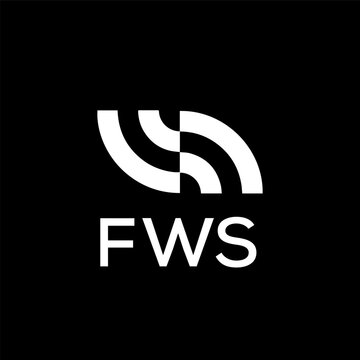 FWS creative minimalist letter logo.