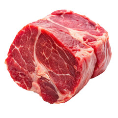 Cut of meat isolated on transparent background  

