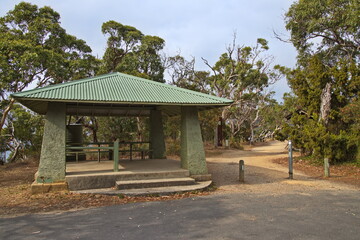 Fototapeta premium Resting place at Teddy's Lookout at Lorne,Victoria,Australia 