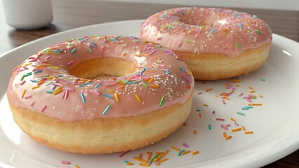 Donut with sprinkles
