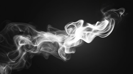 Fototapeta premium A cool black and white fire emoji with a smoke effect 