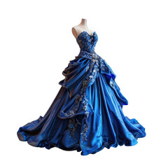 evening gown for woman no background