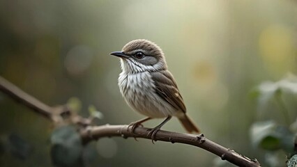 sparrow on a branch with blur backgroun