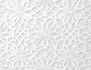 Simple Islamic pattern background, light gray color. 