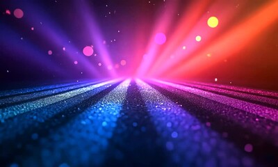 Abstract cosmic background with sparkling lights and glowing streaks for graphic design