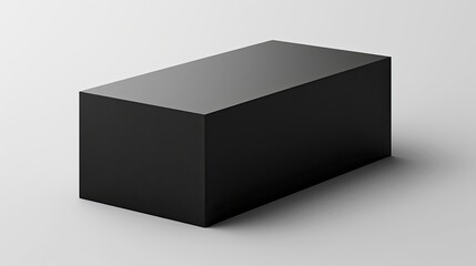 Naklejka premium Blank black rectangular box