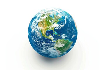 Pristine Earth with Blue Oceans