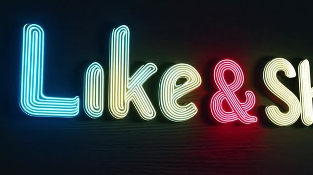 Like and Share Social Media Icons &ndash; Animated Video for Promotions & Engagement