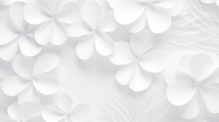 Obraz premium White Abstract Floral Petal Pattern Background